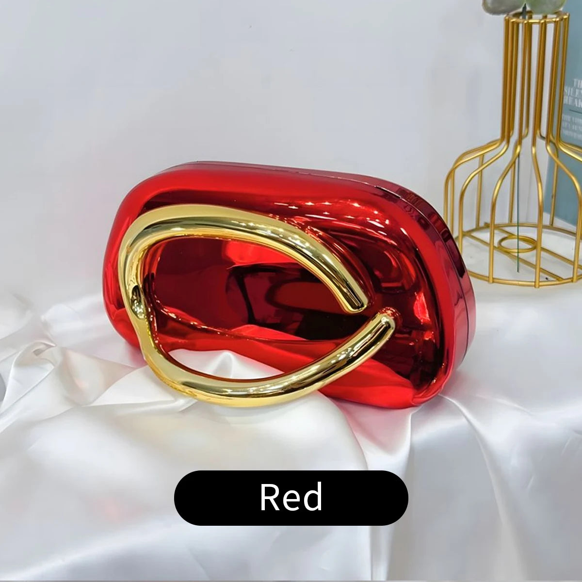 Fashion Elegant Metal Closure Box Crossbody | Sophisticated Acrylic Evening Bag for Women | Elegant Wedding Mini Ladies Wallet | Luxury Box-Shaped Party Purse & Compact Clutch (Model WY4316) Luxegan