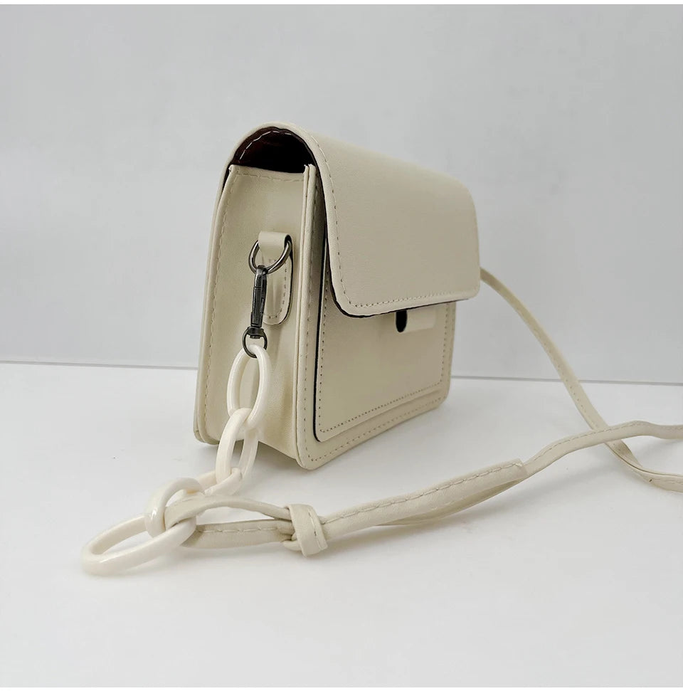 Fashion Brand Women's Small Crossbody Bag | Lightweight PU Leather Messenger Bag (Flap Handbag Purse, Summer Travel Bag for Female) Luxegan