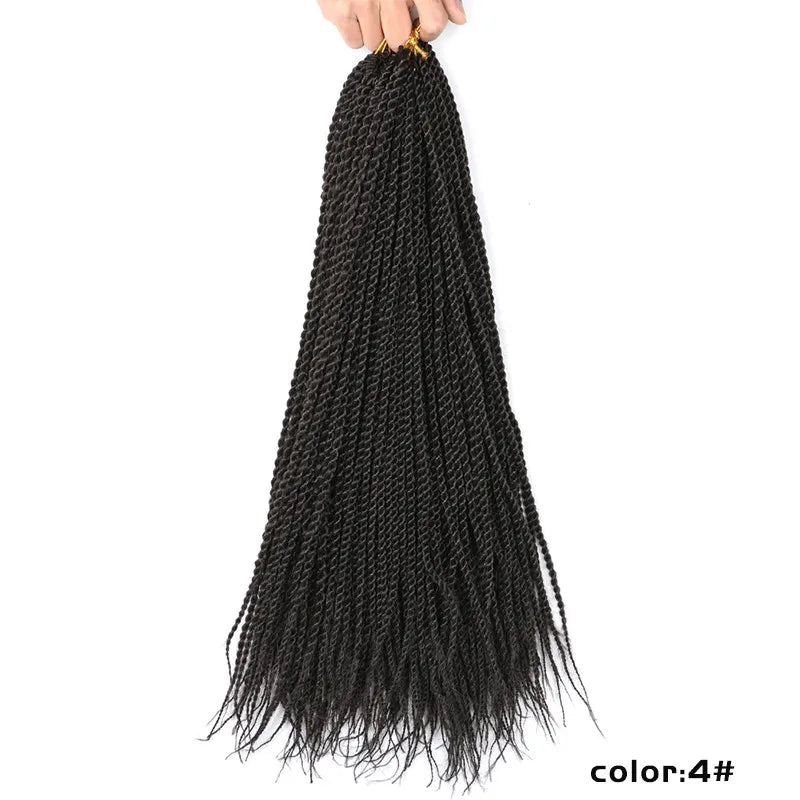 Full Star Senegalese Twist Crochet Braids | 30 Strands/Pack | Ombre Colors Luxegan