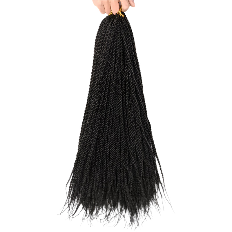 Full Star 30 Strand Pre-Twist Crochet Braids | Senegalese Twist | Ombre Luxegan