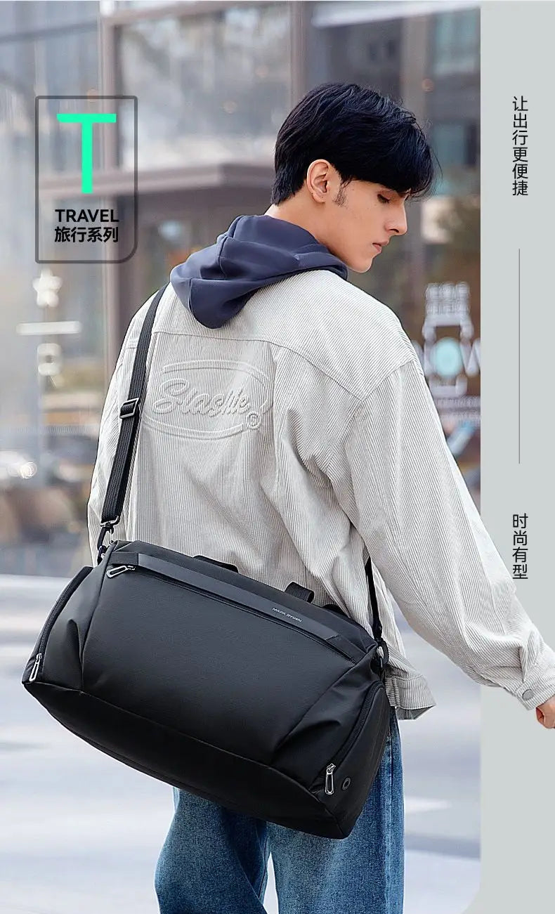 New High-Capacity Sports & Fitness Bag | Fashion Oxford Travel Duffle & Luggage Bag | Waterproof One-Shoulder Crossbody for Men & Women | Versatile 50cm Weekend Carryall Luxegan