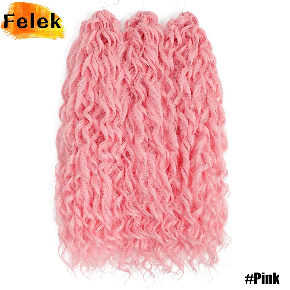Jessica Hair Deep Wavy Twist Crochet Hair 22 Inch | 100G | 54 Colors | 3 Packs/Lot