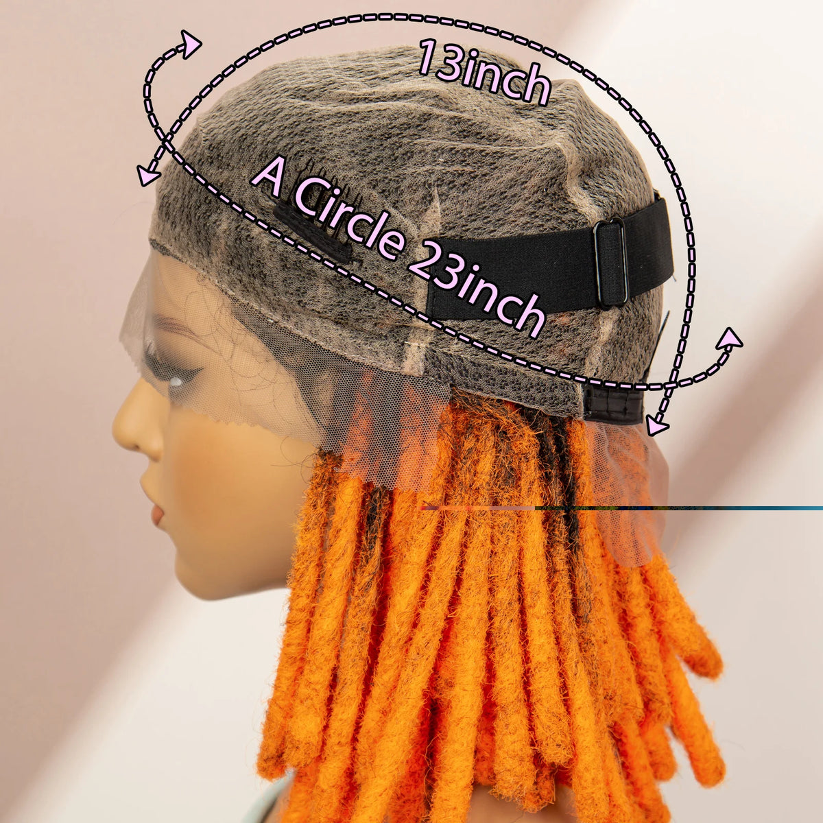 14 Inch Twisted Dreadlock Box Braided Wig | Full Lace | Baby Hair