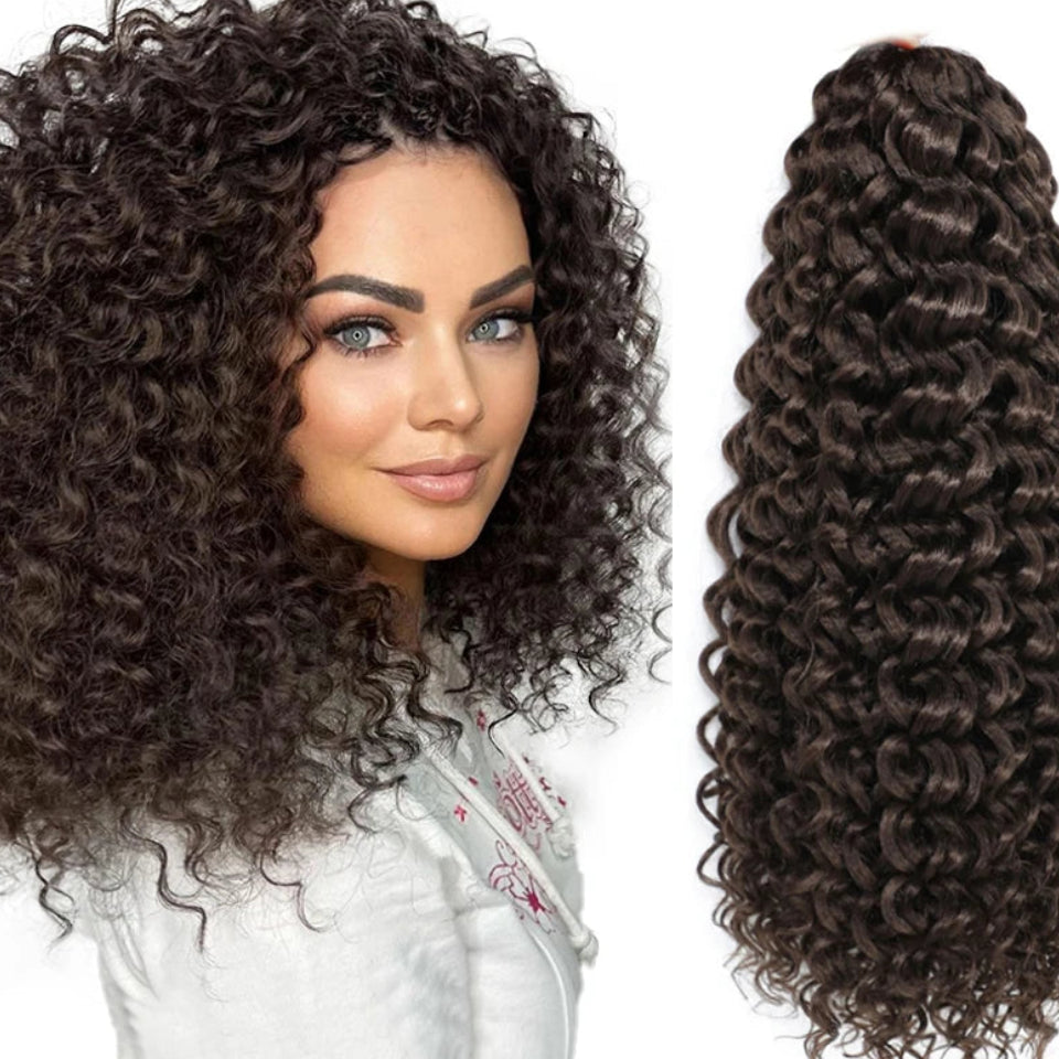 Deep Wavy Twist Crochet Hair | 14–22 Inch Luxegan