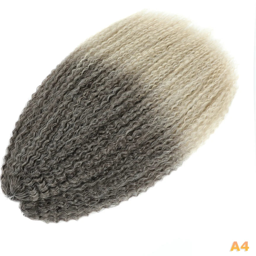 Afro Kinky Curly Crochet Hair Extensions – Kanekalon Ombre Braiding Hair 20–28in | 35 Strands/Pack - view 7