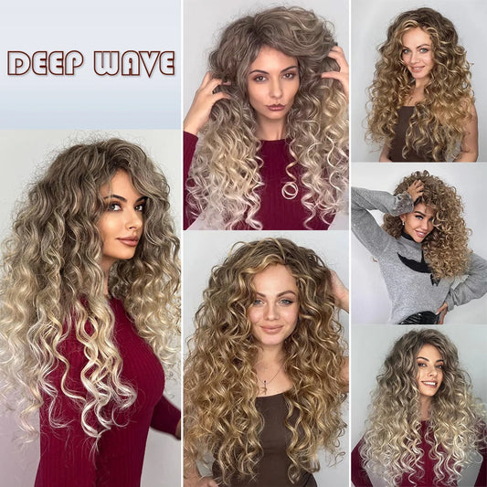 Deep Wave Crochet Braiding Hair 24in | 50 Strands 110g | 16 Colors | Water Wave Twist - view 2