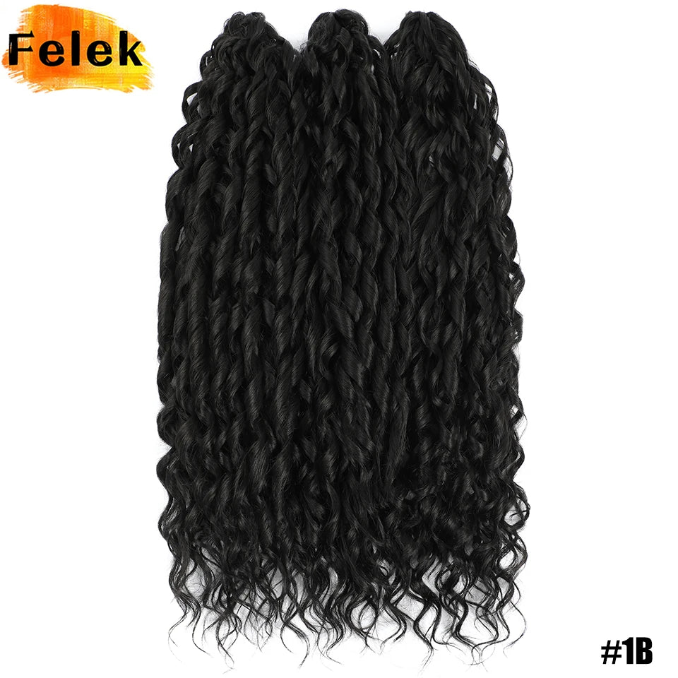 Jessica Hair Deep Wavy Twist Crochet Hair 22 Inch | 100G | 54 Colors | 3 Packs/Lot