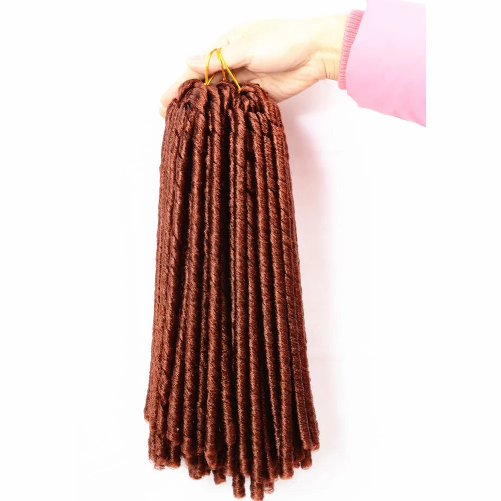 Soft Faux Locs Crochet Braids 14 Inch – Synthetic Braiding Hair for Afro Hairstyles (15 - view 14