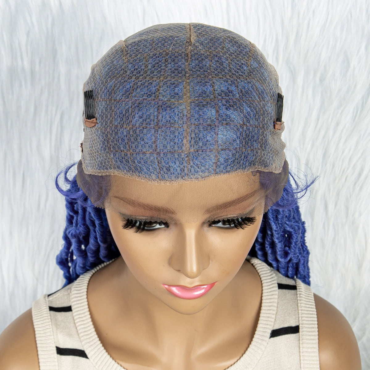Pink & Blue Braided Wig | Full Lace Butterfly Locs & Dreadlocks