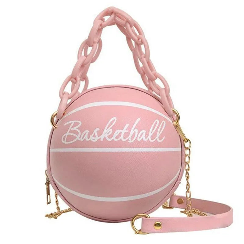Hot Selling Ladies Spherical Bag | Personality Basketball Bag & New Shoulder Messenger Bag (Korean Round Bag Women's Bag) Luxegan