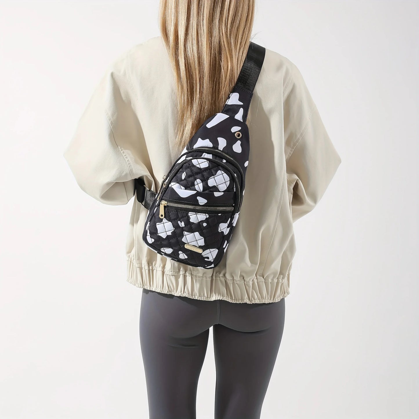 Lightweight & Comfortable Quilted Crossbody Chest Bag | Women's Sling Shoulder Purse Luxegan
