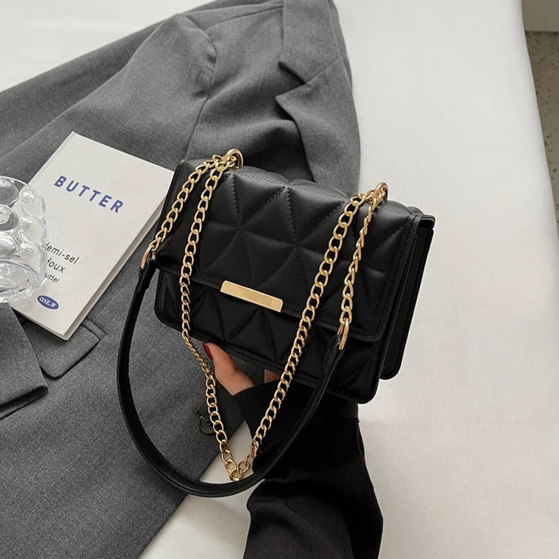 Rhombic Handbag | Casual Chain Shoulder & Crossbody Bag Luxegan