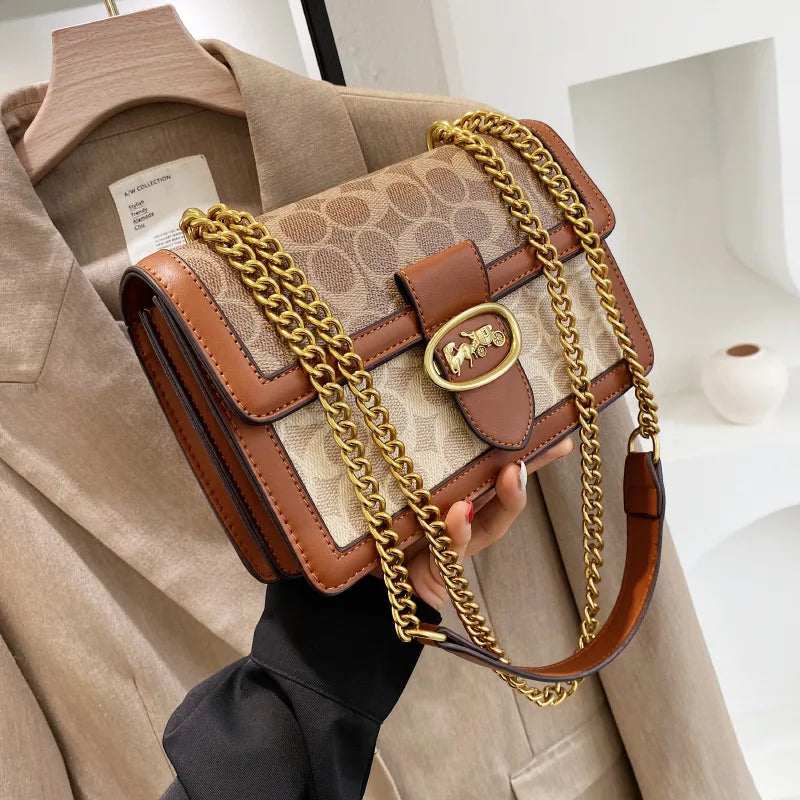 Fashion Chain Shoulder Bag | Classic Designer Crossbody Handbag Luxegan