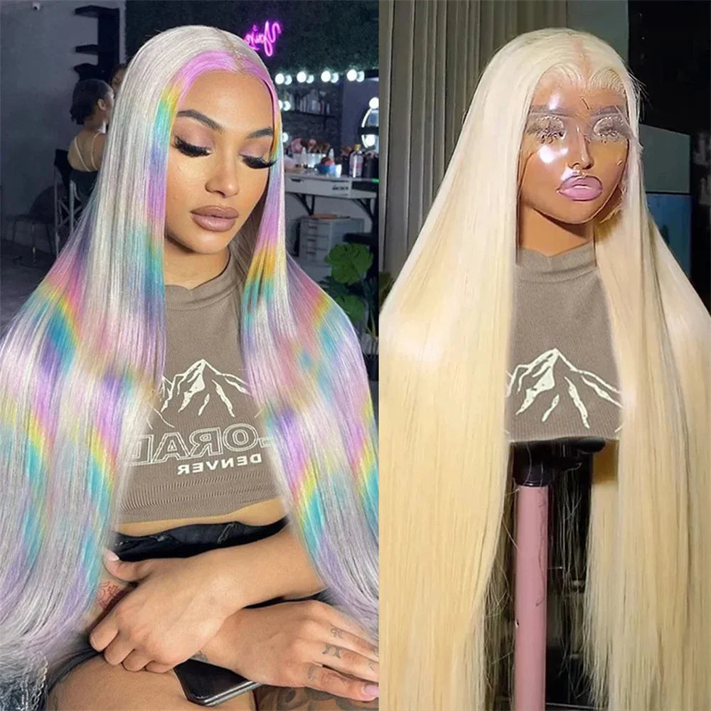 613 Blonde Brazilian Human Hair Wig | Sophisticated 13x6 HD Lace Frontal | Elegant 13x4 Transparent Swiss Lace | "Dignified" 26+ Inch Straight Remy Hair for High-Fashion Styling Luxegan
