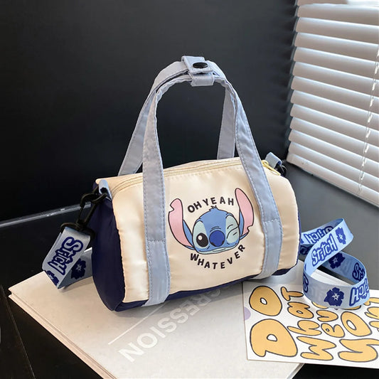 Disney Stitch Hard Canvas Bucket Shoulder Bag Luxegan