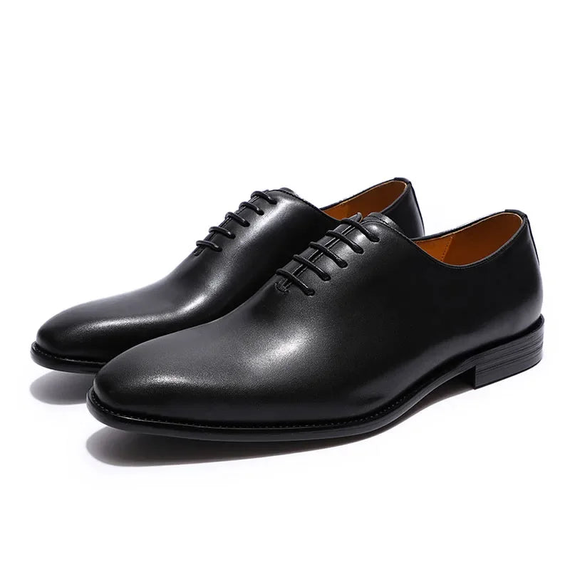 Designer Genuine Leather Wholecut Oxfords