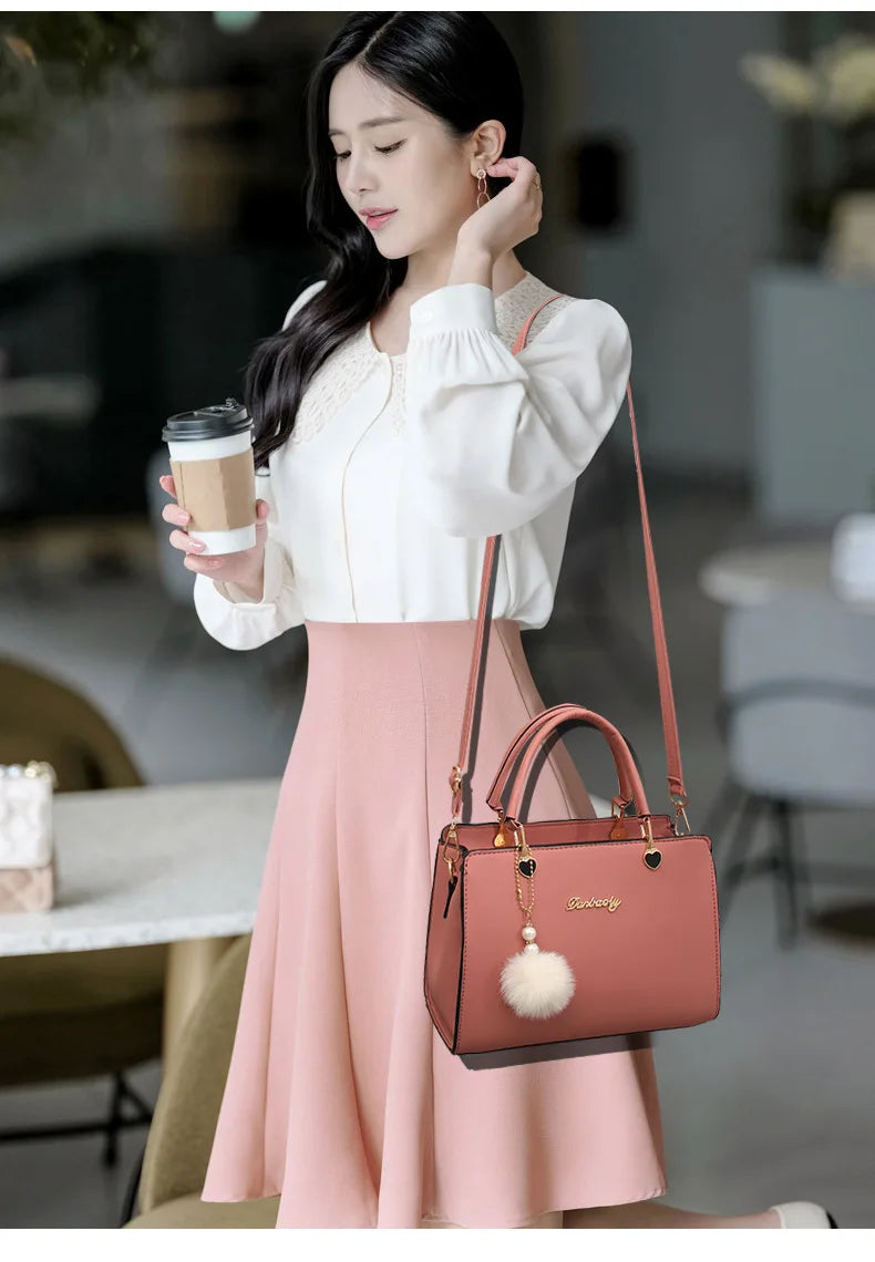 Women's Bag Shoulder & Handbag | Vintage Messenger Bag & Composite Purse Wallet Luxegan