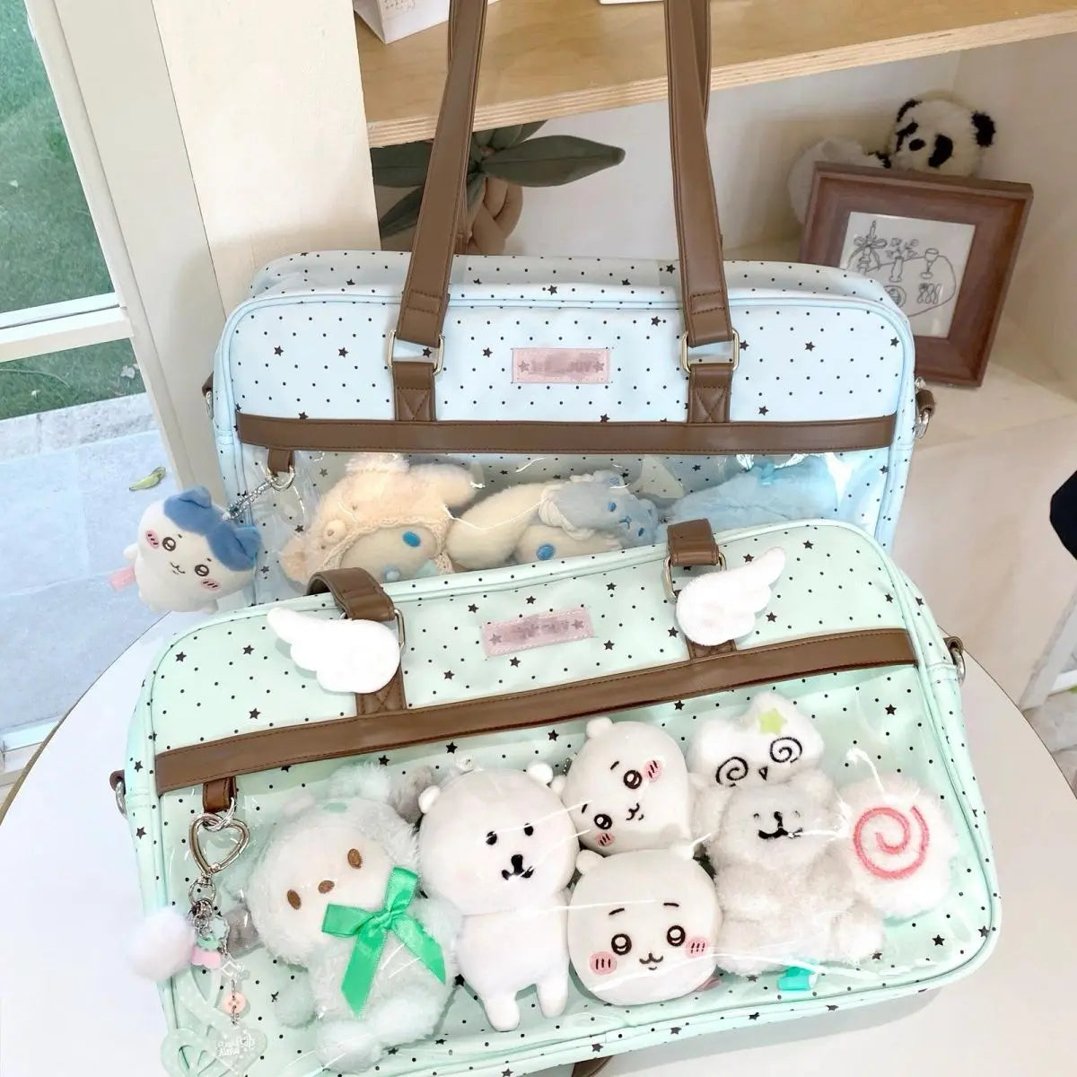 New Cute JK Uniform Ulzzang Shoulder Bag | Original Design Y2K Sweet Polka Dot Women's Bag | Casual Commuting Ita Bag Luxegan