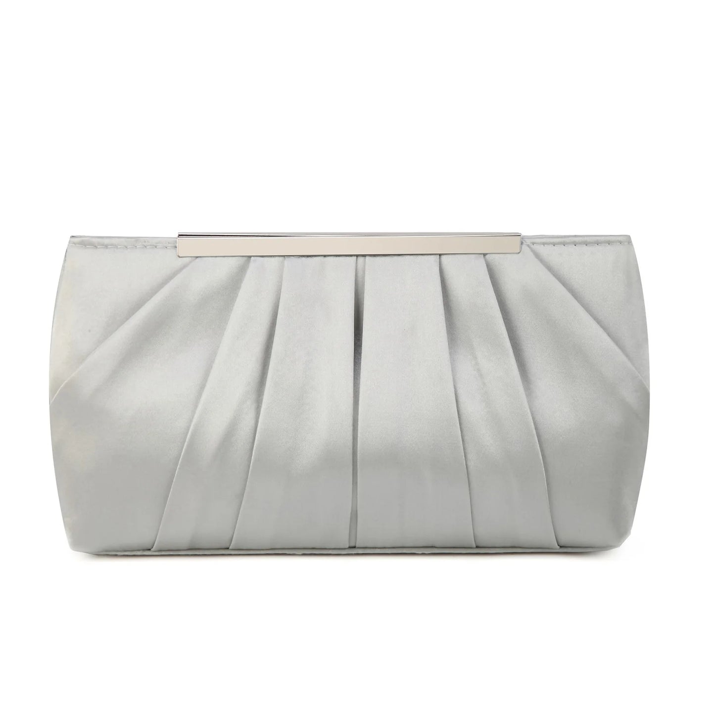 European and American Pleated Silk Polyester Dinner Bag | Simple and Generous Ladies' Hand Bag & Large Capacity Ladies' Bag Luxegan