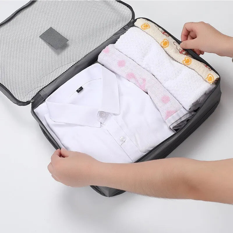 6-Piece Travel Storage Bag Set | Portable Luggage Organizer & Packing Cubes Luxegan