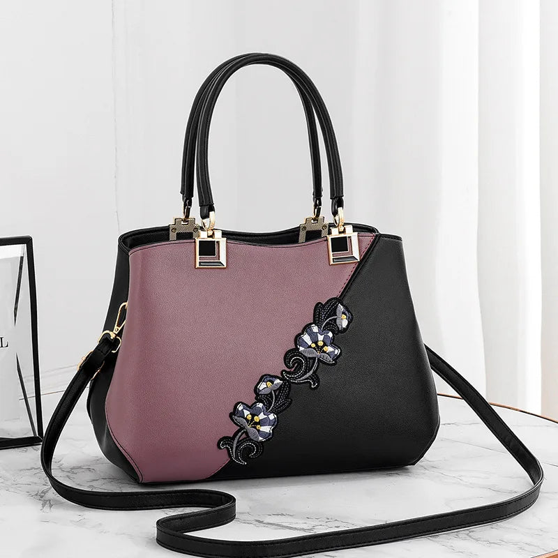 Designer Shell Handbag | Vintage Leather Shoulder & Top-Handle Bag Luxegan
