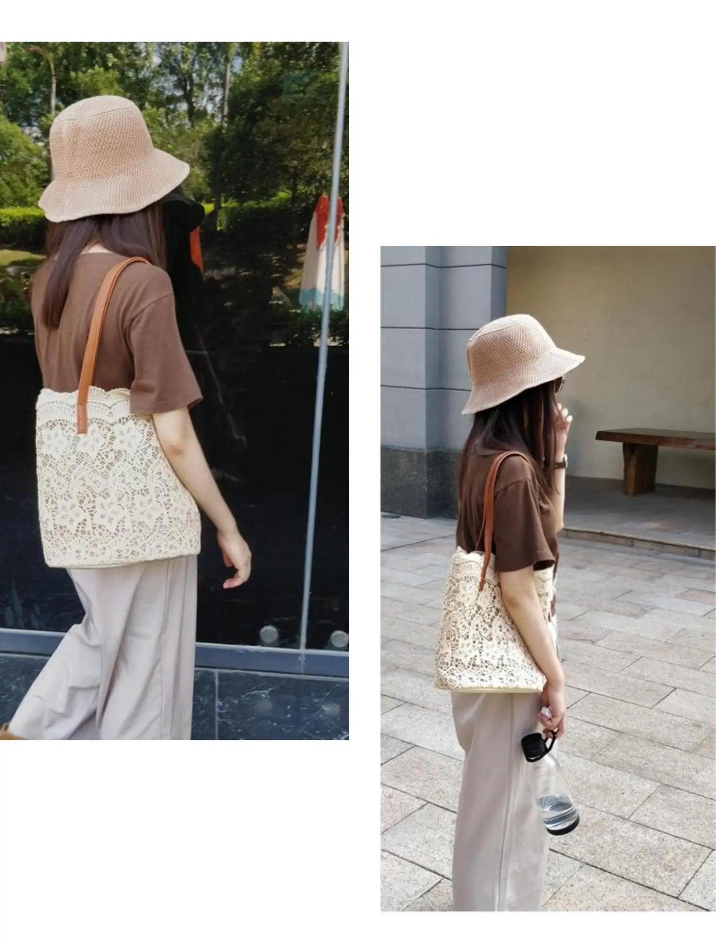 Women's Fashion Tote Bags | Shoulder Large Capacity Bucket Handbags & TOP-Handle Bag (Luxury Lady Shopping Casual) Luxegan