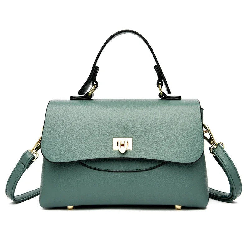 Luxury Large Capacity Multilayer Shoulder Bag | High-Quality PU Leather Designer Messenger | Sophisticated Sequined Casual Tote | Fashion-Forward Crossbody with Smart Partitioning Luxegan