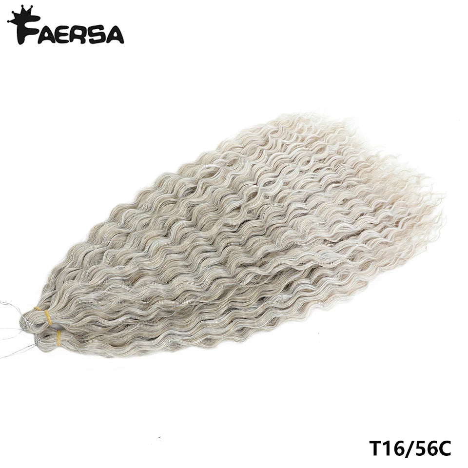 Water Wave Synthetic Crochet Hair | 22–30 Inch