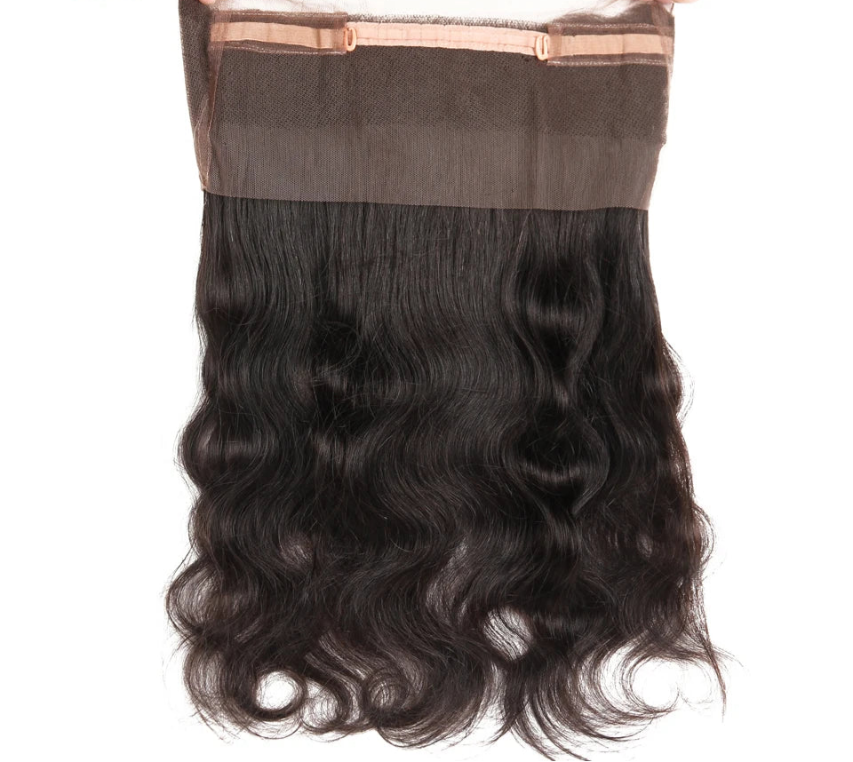 180% Density Body Wave 360 Lace Frontal | Brazilian Remy Human Hair Luxegan