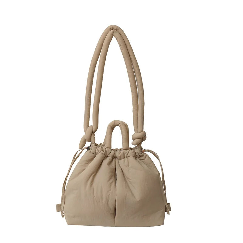 New Korean Fashion Fabric Shoulder Bag | Soft Dacron Crossbody Bag, Mini Tote & Underarm Bags Luxegan