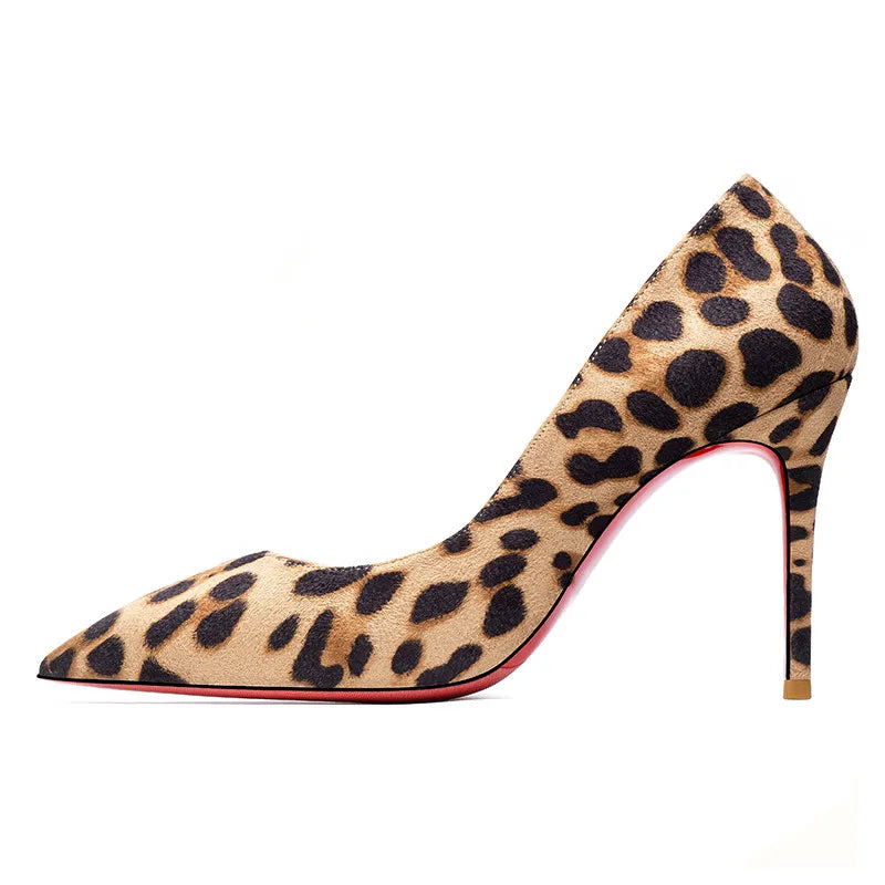 Autumn New Women's Suede High Heels | Sophisticated Red Shiny Bottom Pumps | Elegant "Handmade Flannel" Silhouette | "Dignified" Fashionable Temperament Shallow Wedding Shoes for Radiant Versatile Styling Luxegan