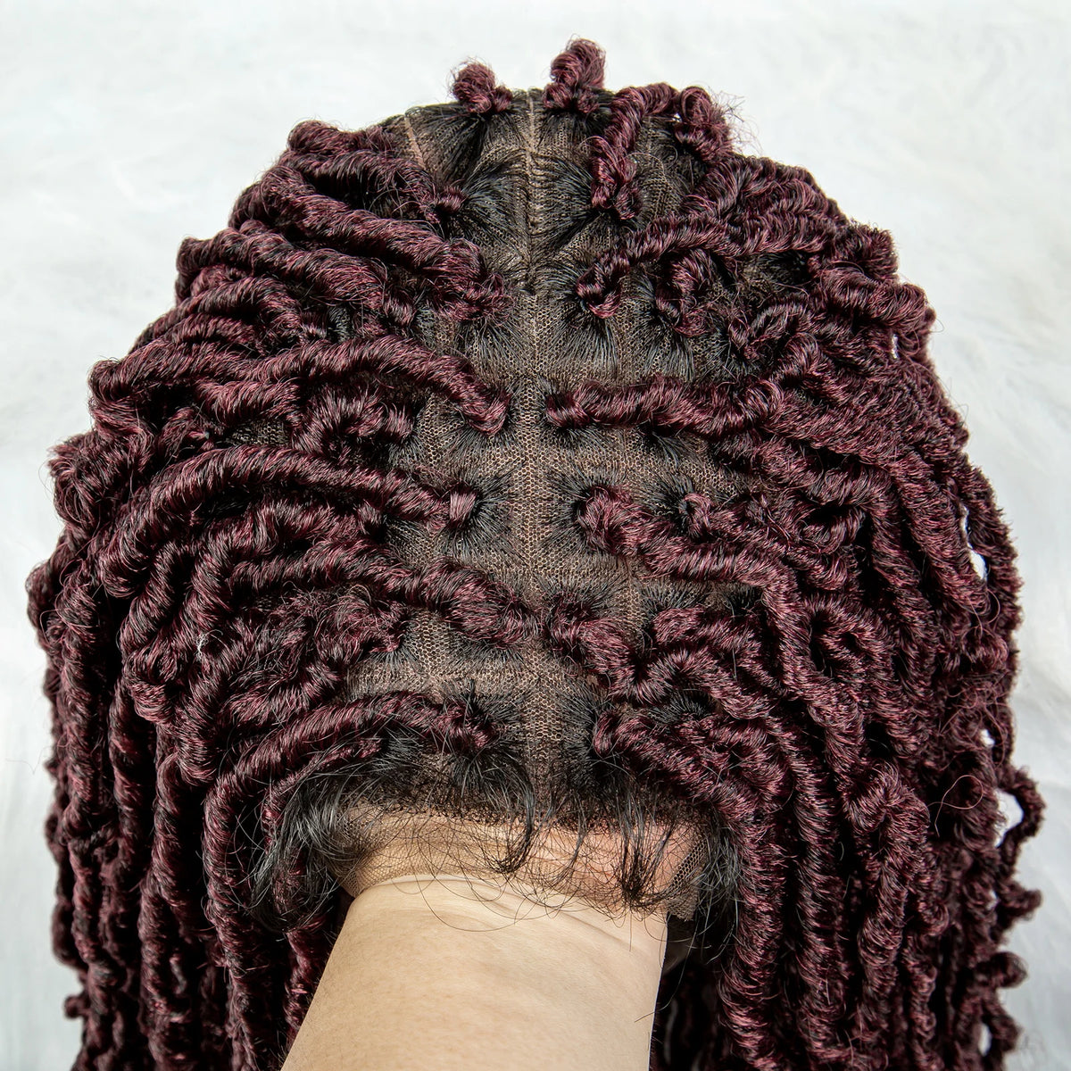 Pink & Blue Braided Wig | Full Lace Butterfly Locs & Dreadlocks