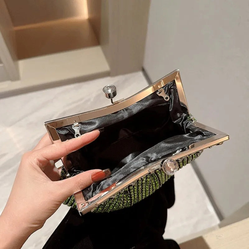 Luxury Rhinestone Evening Clutch Bag | Wedding & Party Handbag Luxegan