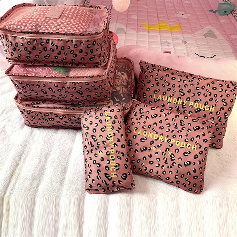 6 PCS Travel Storage Bag Set | Tidy Organizer Wardrobe Suitcase Pouch Luxegan