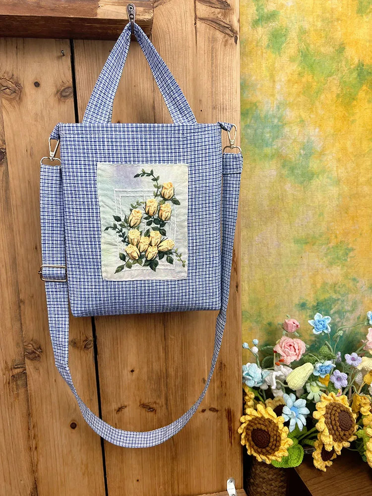 Women's Shoulder Bag Luxury Handbag Chinese Intangible Cultural Heritage | Three-dimensional Embroidery Tote Crossbody Bag Lady Luxegan