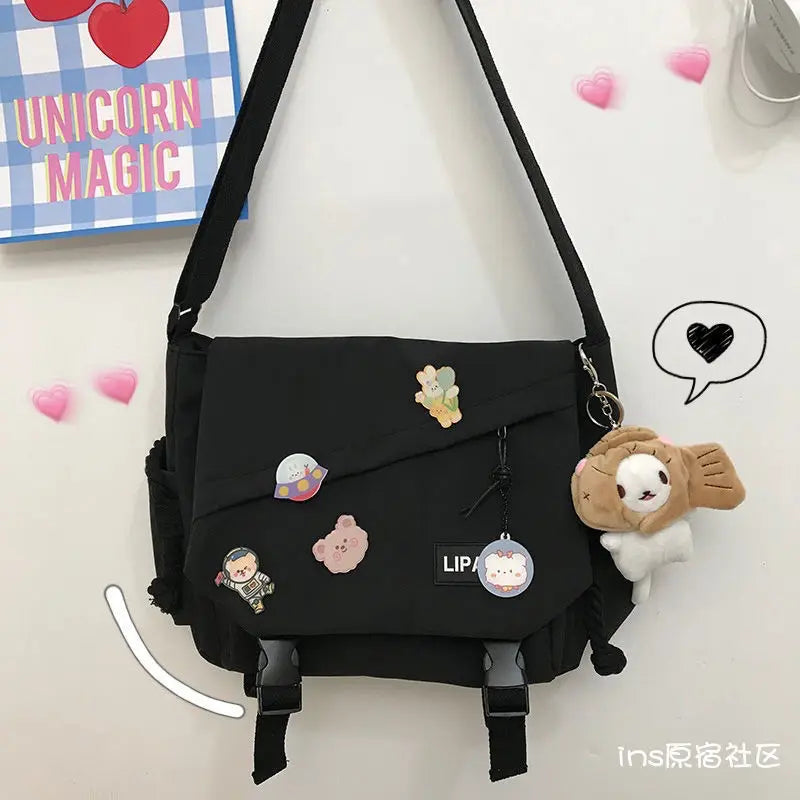 Canvas Diagonal Cross Bag | Youth Fashion Casual Shoulder Bag & Messenger Bag Luxegan