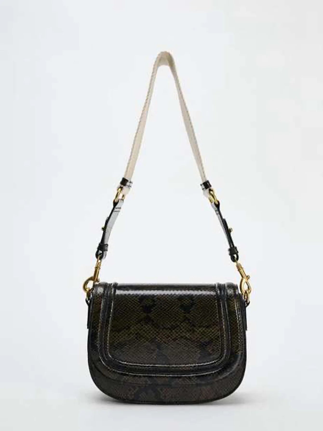 Saddle Bag | Popular Foreign Trade Shoulder Bag & New Wide Shoulder Strap Diagonal Cross Armpit Bag Luxegan
