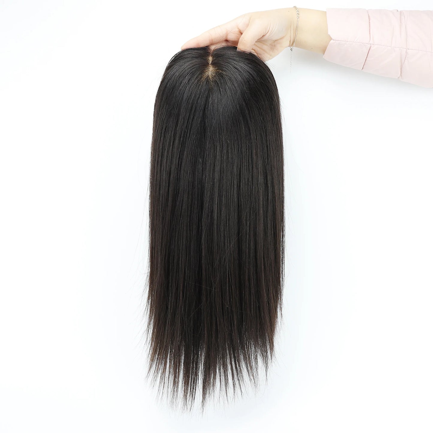 Medical Silk Top Virgin European Hair Wig | Sophisticated "Ear-to-Ear" Lace Front Silhouette | Silk Base with PU Perimeter & Closed Weft Construction | "Dignified" High-Performance Hair System for Radiant Versatile Styling Luxegan