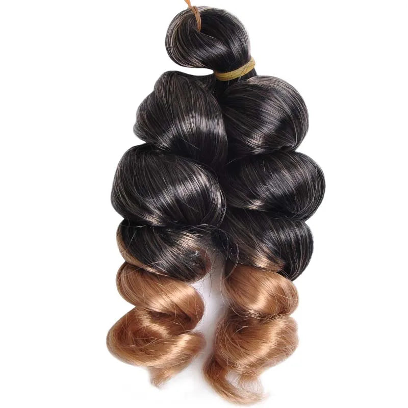 12 Inch French Curls Loose Wave Crochet Braids – Spiral Curly Synthetic Hair for Women - view 26