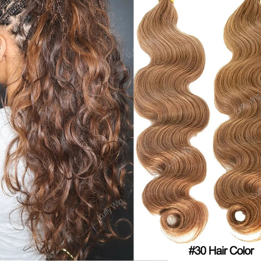 Body Wave Bulk Human Hair for Braiding | 100% Burmese Remy | Double Drawn | No Weft Luxegan