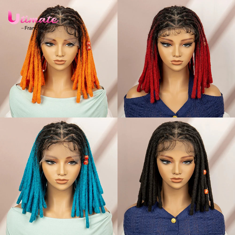 14 Inch Twisted Dreadlock Box Braided Wig | Full Lace | Baby Hair