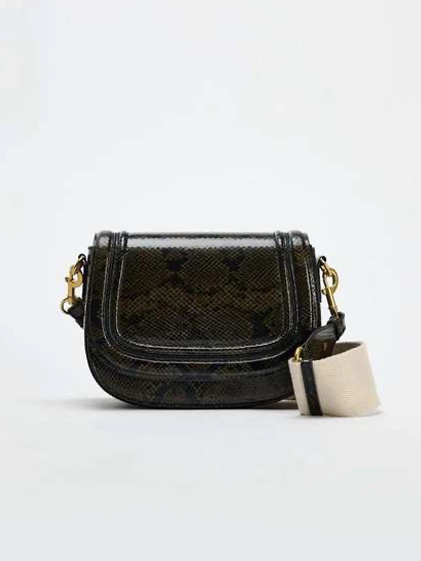 Saddle Bag | Popular Foreign Trade Shoulder Bag & New Wide Shoulder Strap Diagonal Cross Armpit Bag Luxegan