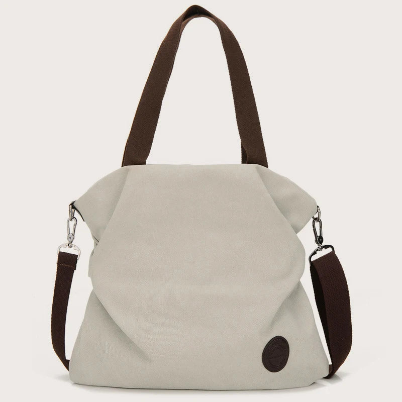 Canvas Large Capacity Tote | Casual Shoulder & Messenger Bag Luxegan