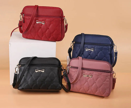 Simple Embroidered Shoulder Bag | Heart Crossbody & Handbag Luxegan