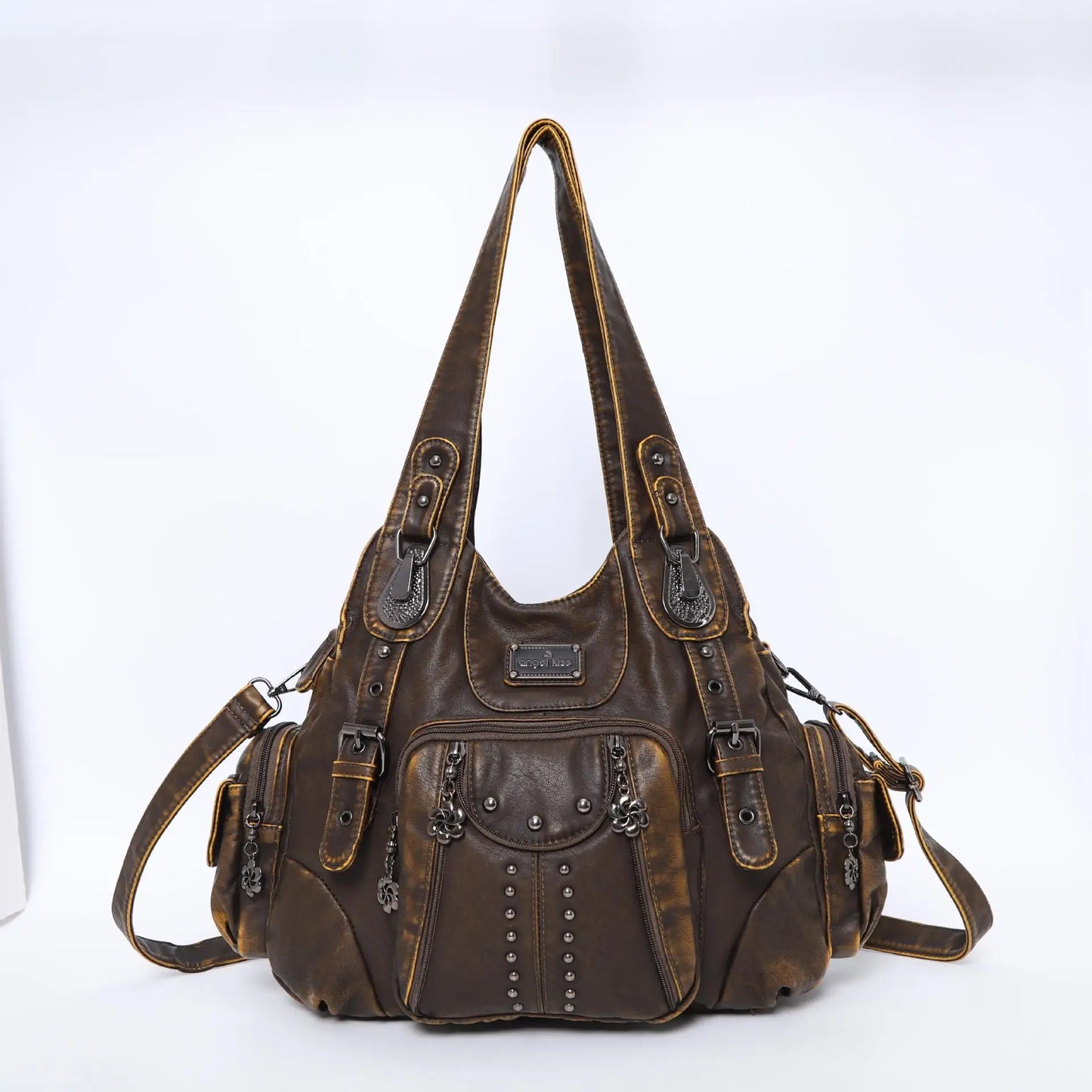 Women’s Soft PU Leather Dumpling Bag | Trendy "Bun" Style Hobo Shoulder Purse | Mid-Size Casual Crossbody for Daily Matching Luxegan