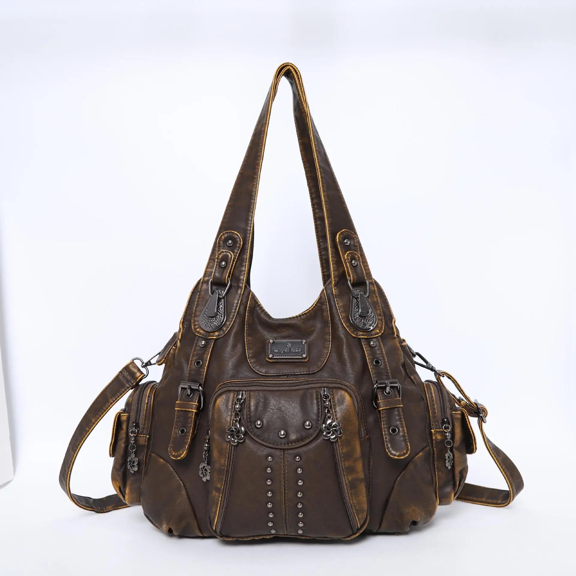 Women’s Soft PU Leather Dumpling Bag | Trendy "Bun" Style Hobo Shoulder Purse | Mid-Size Casual Crossbody for Daily Matching Luxegan