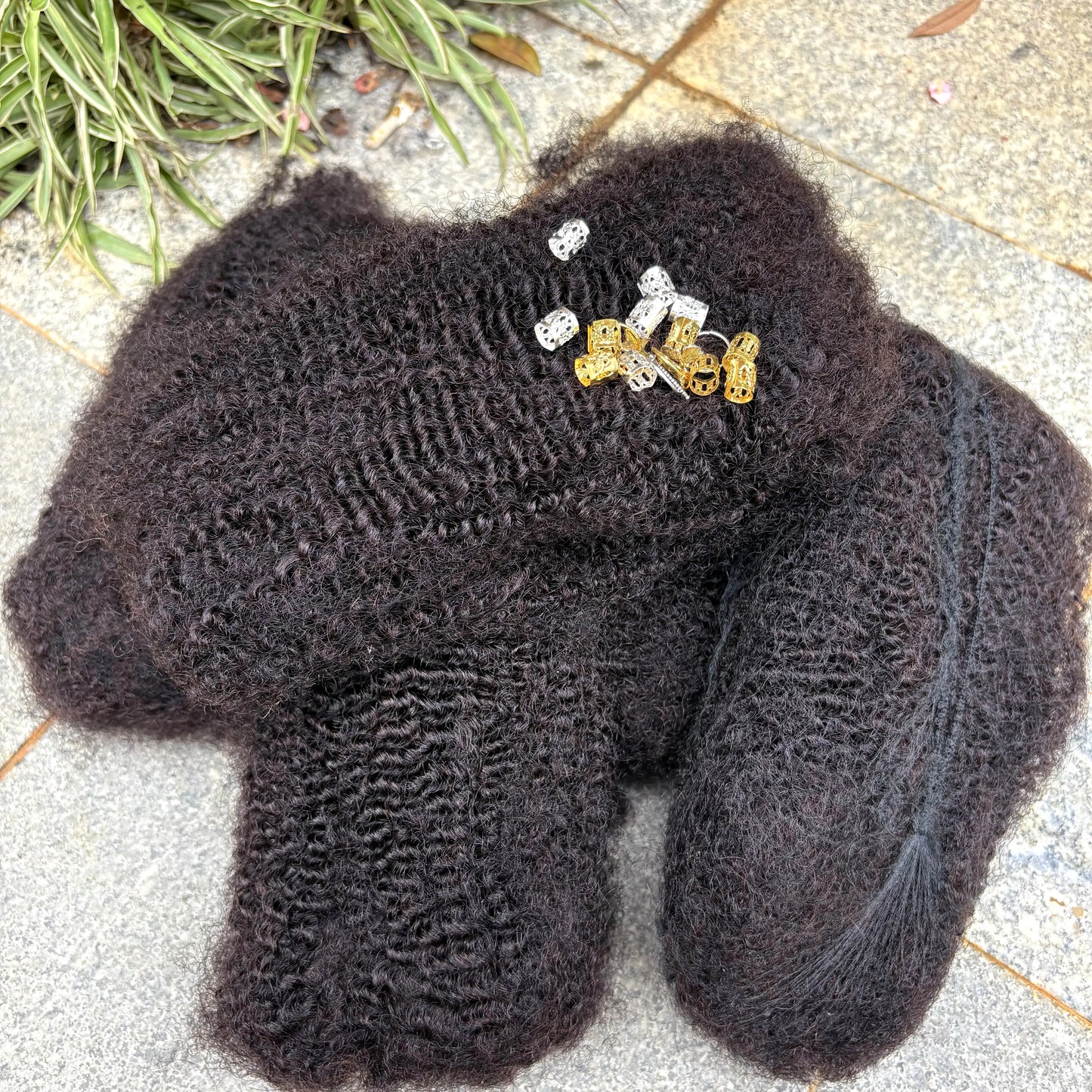 4C Afro Kinky Human Hair Bulk – 100% Raw Peruvian Hair for Locs, Twists & Braids
