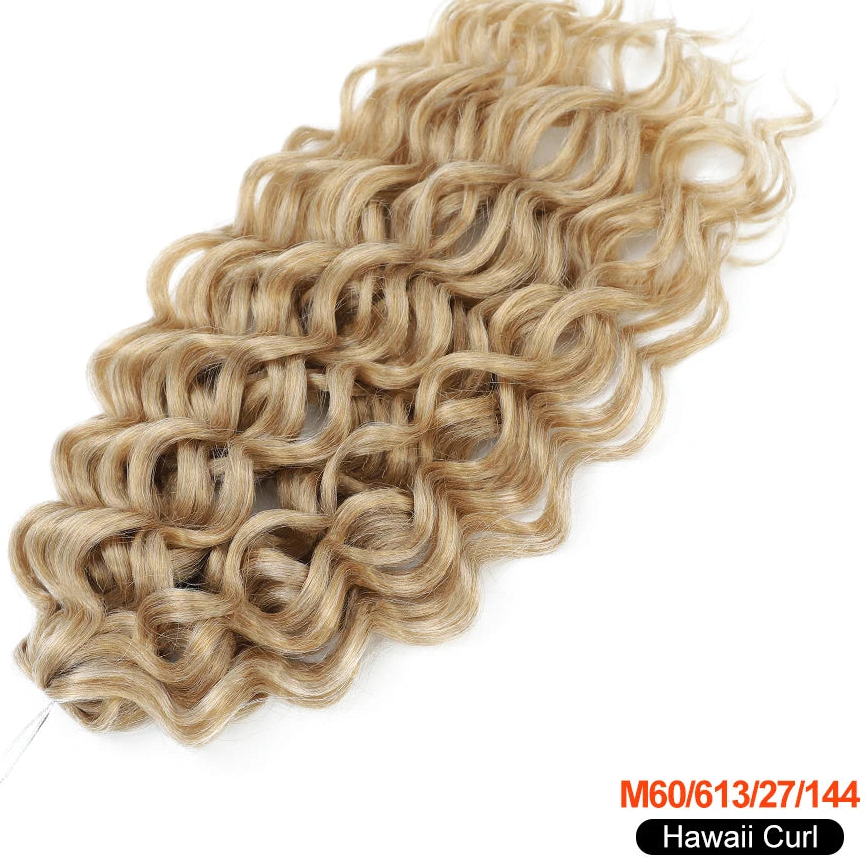 Deep Wave Twist Crochet Hair | Ombre Afro Curls Braiding Extensions | 18–24 Inches Luxegan