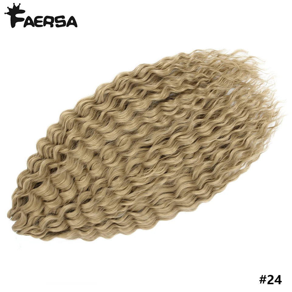 Water Wave Synthetic Crochet Hair | 22–30 Inch