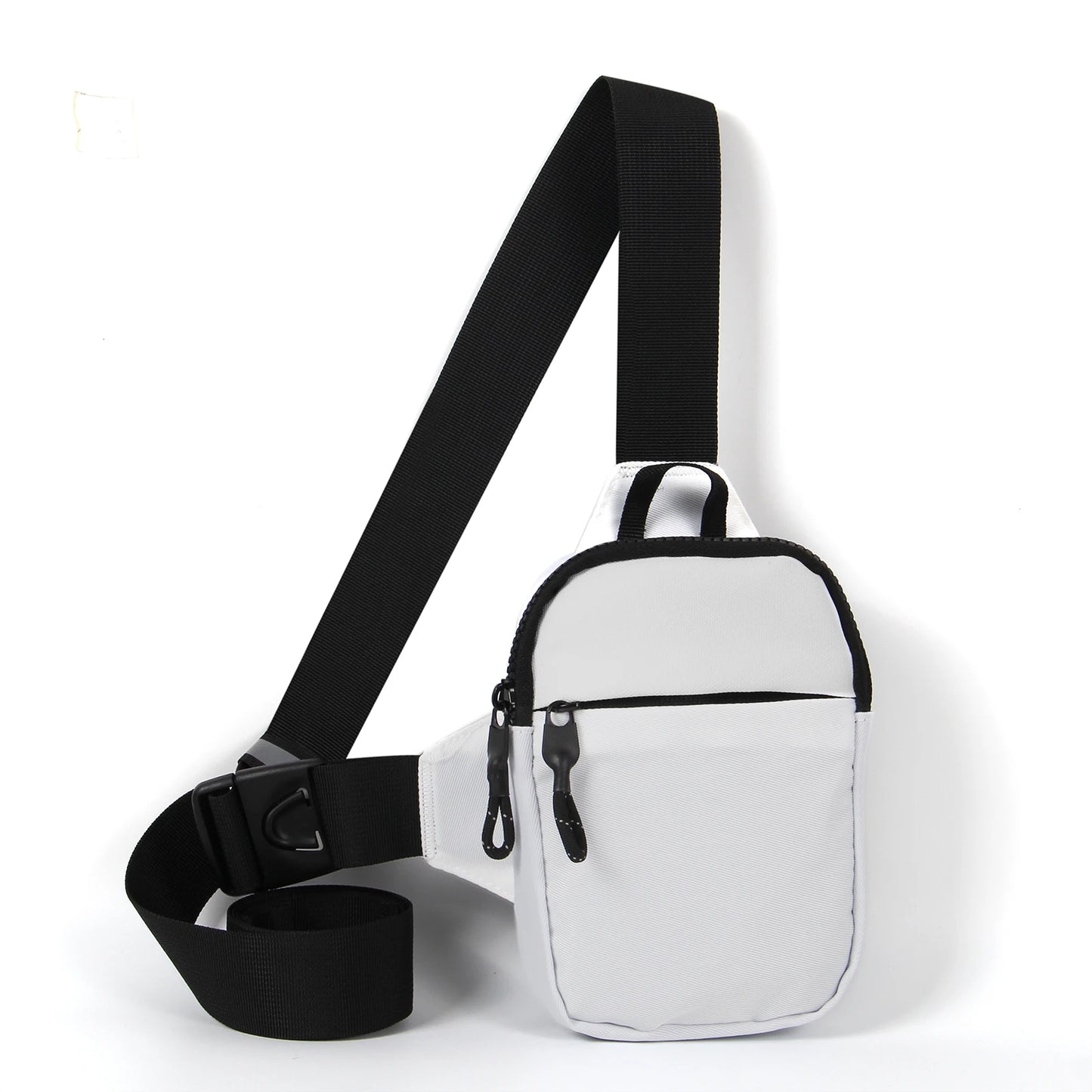 Men's Stylish Mini Nylon Crossbody Bag | Premium Honeycomb-Patterned Phone Pouch | Lightweight Casual Shoulder Satchel | Versatile Unisex Travel Sling Pack with Silt Pocket Luxegan